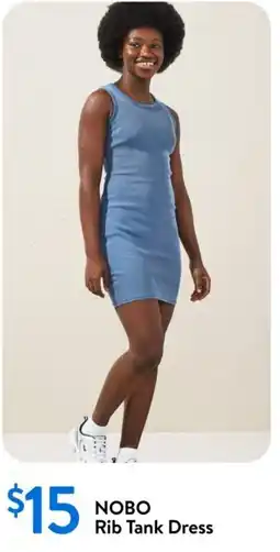 Walmart NOBO Rib Tank Dress offer