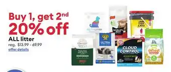 Petsmart ALL litter offer