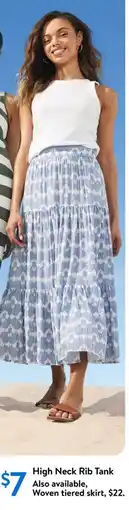 Walmart High neck rib tank offer
