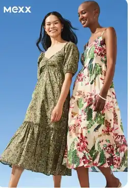 Walmart Mexx v-neck tiered linen look dress offer