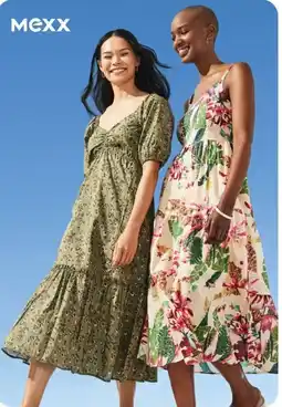 Walmart Mexx sweetheart puff-sleeved maxi dress offer