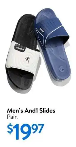 Walmart And1 men's slides offer