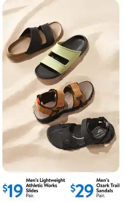 Walmart Men's lightweight athletic works slides offer