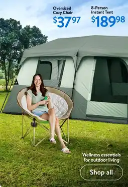 Walmart 8-Person Instant Tent offer
