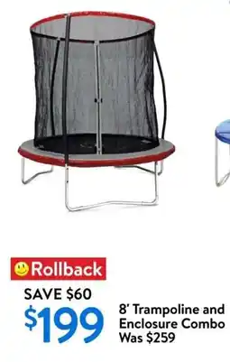 Walmart Trampoline and enclosure combo offer