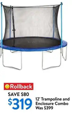 Walmart Trampoline and enclosure combo offer