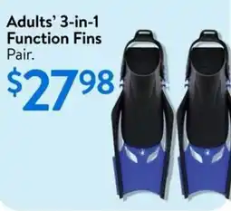 Walmart Adults' 3-in-1 function fins offer