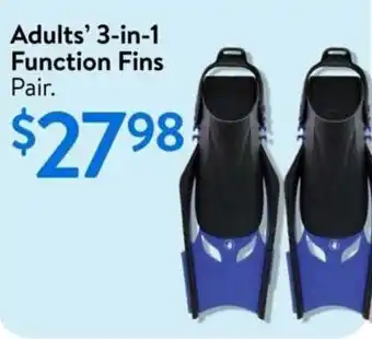Walmart Adults' 3-in-1 function fins offer