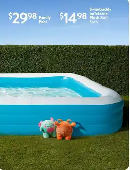Walmart Swimbuddy inflatable plush ball offer