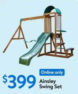 Walmart Ainsley swing set offer