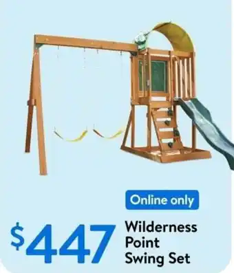 Walmart Wilderness point swing set offer