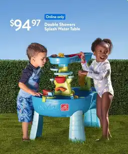 Walmart Double showers splash water table offer