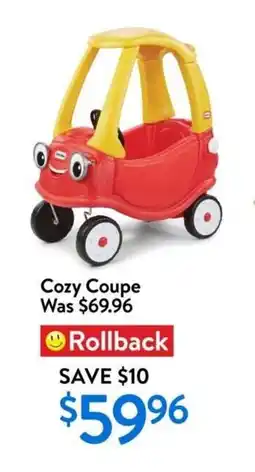 Walmart Cozy coupe offer