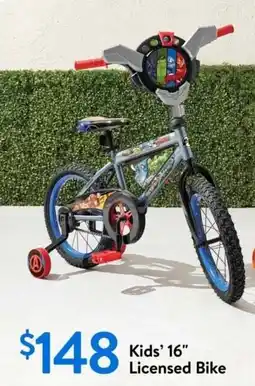 Walmart Kids' Licensed Bike offer