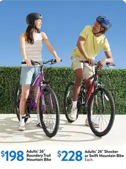 Walmart Adults' 26" boundary trail mountain bike offer