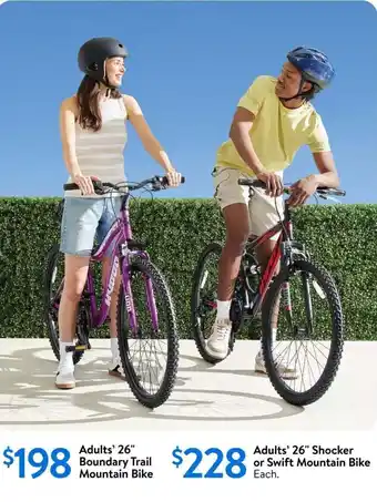 Walmart Adults' 26" boundary trail mountain bike offer