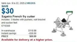 Costco Sagetra french fry cutter offer