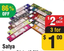 Iqbal Foods Satya incense sticks offer