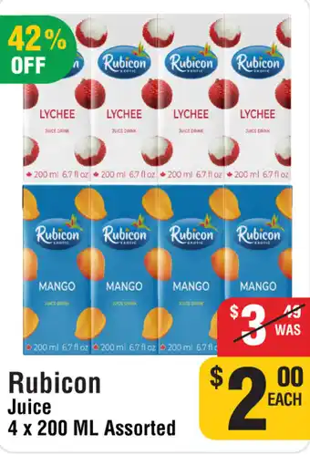 Iqbal Foods Rubicon juice offer