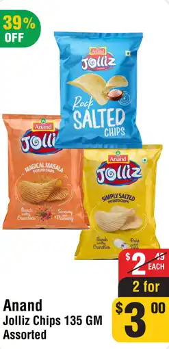 Iqbal Foods Anand jolliz chips assorted offer
