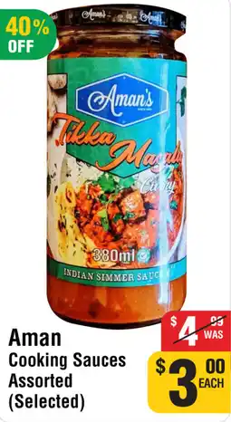 Iqbal Foods Aman cooking sauces assorted offer