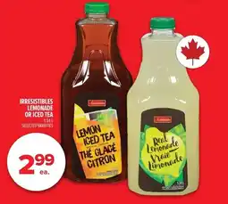 Metro Irresistibles lemonade or iced tea offer
