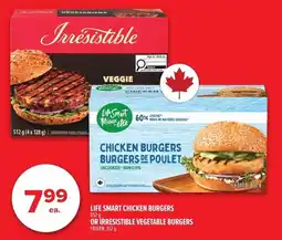Metro Life smart chicken burgers or irresistible vegetable burgers offer