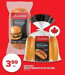Metro Irresistible brioche hamburger or hot dog buns offer
