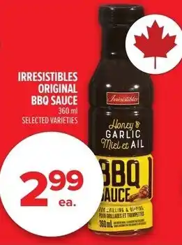 Metro Irresistibles original bbq sauce offer