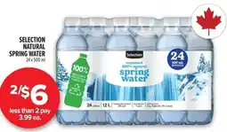 Metro Selection natural spring water offer