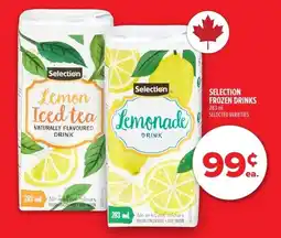 Metro Selection frozen drinks offer