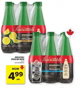 Metro Irresistible sparkling water offer