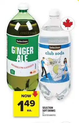 Metro Selection soft drinks offer