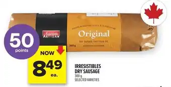 Metro Irresistibles dry sausage offer