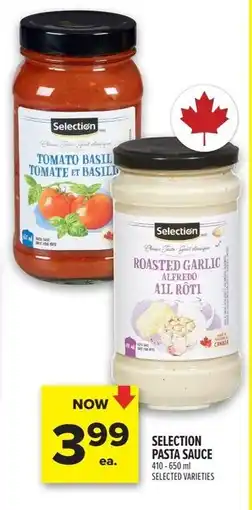 Metro Selection pasta sauce offer