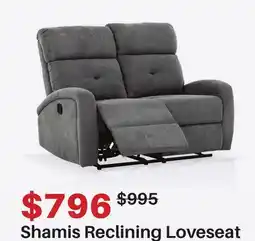Dot Furniture Shamis Reclining Loveseat offer