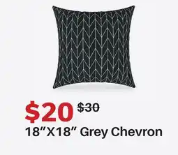 Dot Furniture 18X18 Grey Chevron offer