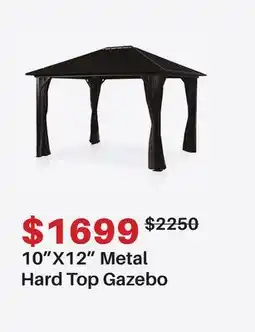 Dot Furniture 10X12 Metal Hard Top Gazebo offer