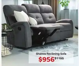 Dot Furniture Shamis Reclining Sofa offer