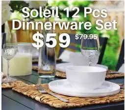 Dot Furniture Soleil 12 Pcs Dinnerware Set offer