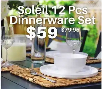 Dot Furniture Soleil 12 Pcs Dinnerware Set offer
