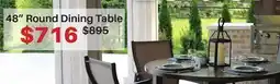 Dot Furniture 48 Round Dining Table offer