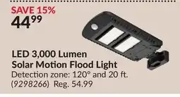 Princess Auto LED 3,000 Lumen Solar Motion Flood Light offer