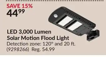 Princess Auto LED 3,000 Lumen Solar Motion Flood Light offer