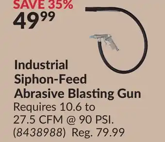Princess Auto Industrial Siphon-Feed Abrasive Blasting Gun offer