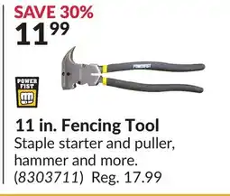 Princess Auto 11 in. Fencing Tool offer