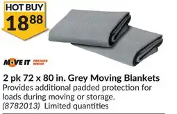 Princess Auto 2 pk 72 x 80 in. Grey Moving Blankets offer