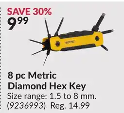 Princess Auto 8 pc Metric Diamond Hex Key offer