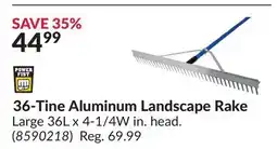 Princess Auto 36-Tine Aluminum Landscape Rake offer