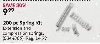 Princess Auto 200 pc Spring Kit offer